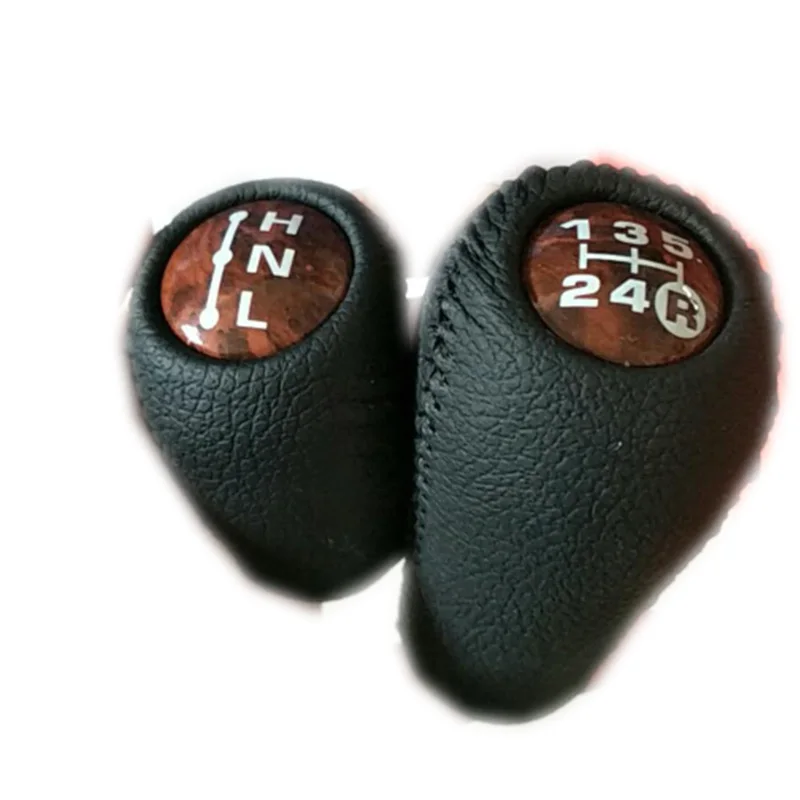 

2pcs 5speed Leather black MT Transmission Gear Shift Knob For benz