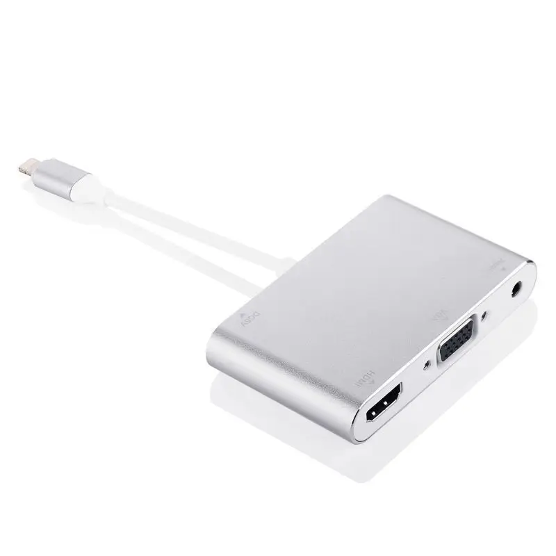 Переходник для HDTV кабель Lightning для HDMI VGA AV аудио Vedio кабель-адаптер для iPhone x 8 7 6plus для iPad Air/mini/pro