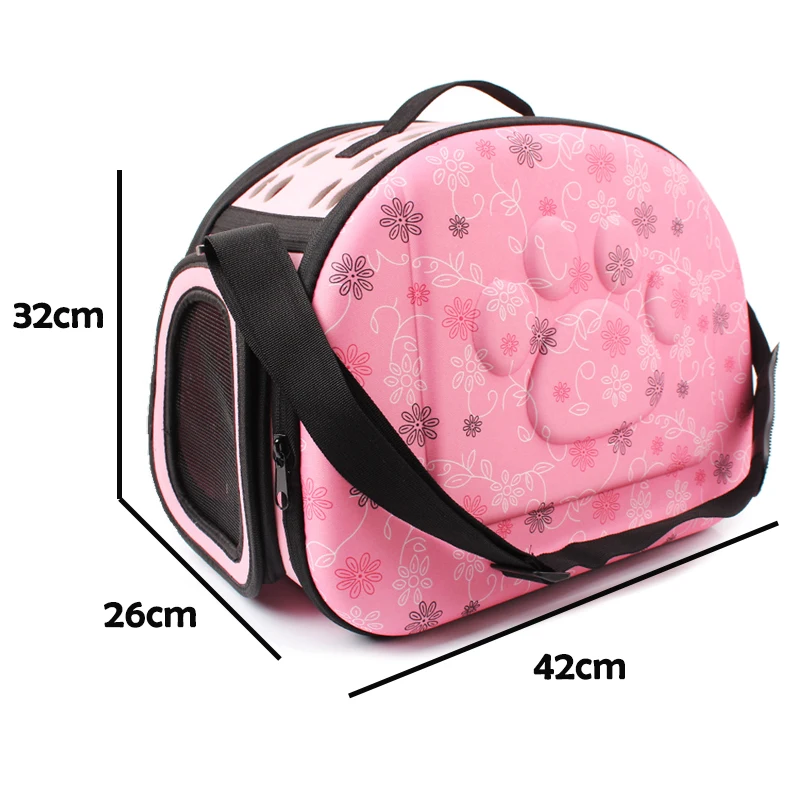 3 Colors EVA Foldable Pet Carriers Bags Small Dogs Singles Portable Breathable Transport Box Cat Puppy Dog Travel Handbag
