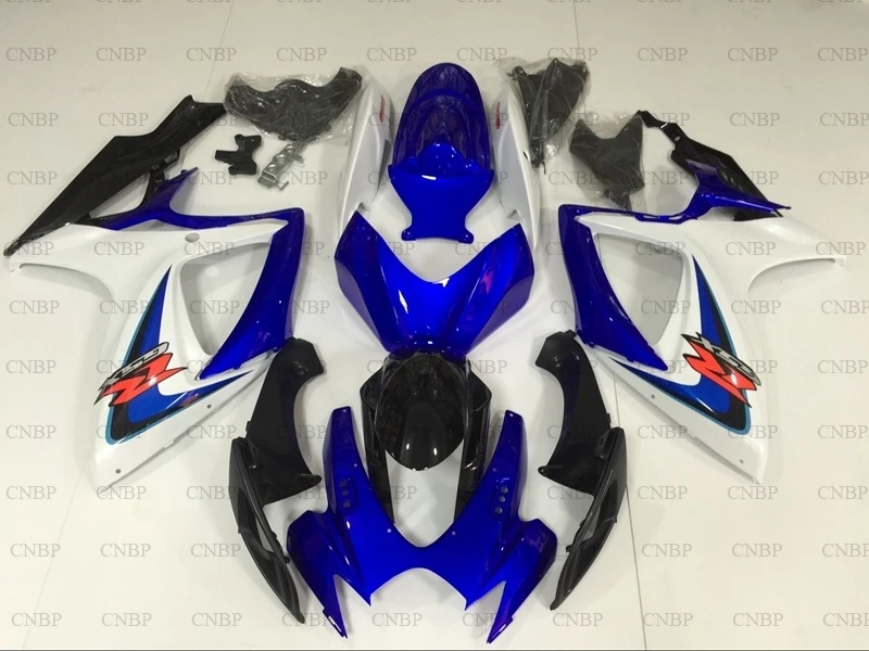 Для Suzuki GSXR750 2006-2007 K6 Abs обтекатель GSXR 750 2006 обтекатели GSXR 600 06 синий черно белые обтекатели