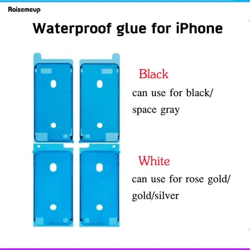Водонепроницаемая клейкая наклейка для iPhone 6S 7 8 Plus X ЖК экран водонепроницаемая