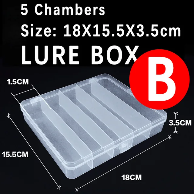 Bimoo 플라스틱 낚시 루어 박스: 낚시 태클 정리의 필수품