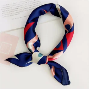 Hot Sales Silk Hair Head Neck Feel Satin Scarf Square Letter Scarf Elegant Women's Collar Handkerchief Bandana Ladis hijab - Цвет: Style 26