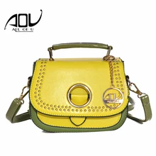AOU damentaschen luxus-handtaschenfrauen-designer 2017 sommer Getäfelten PU leder Flap taschen Damen Messenger bags bolso mujer
