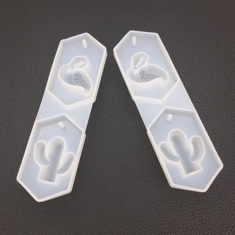 

Silicone Mold DIY Epoxy Resin Crafts Cactus Molds Jewelry Making Pendant Home Cake Fondant Chocolate Tools Drop Ship W2952001