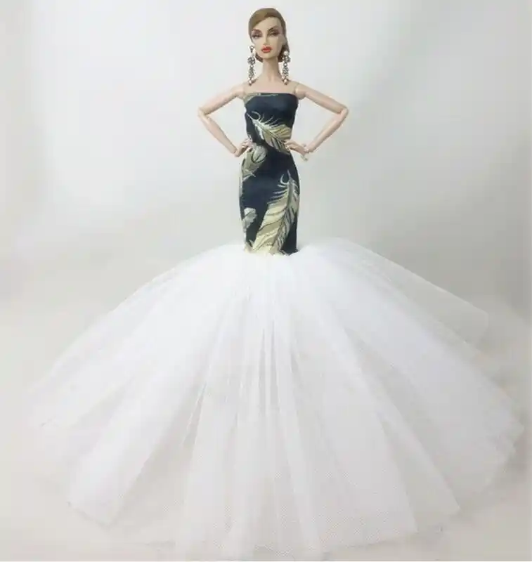 barbie doll with wedding dress
