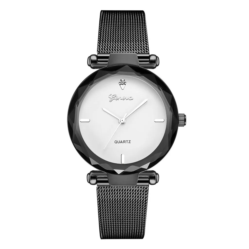 Geneva брендовые модные часы из серебра и золота с сеткой креативные мраморные наручные часы повседневные женские кварцевые часы в подарок Relogio Feminino 533