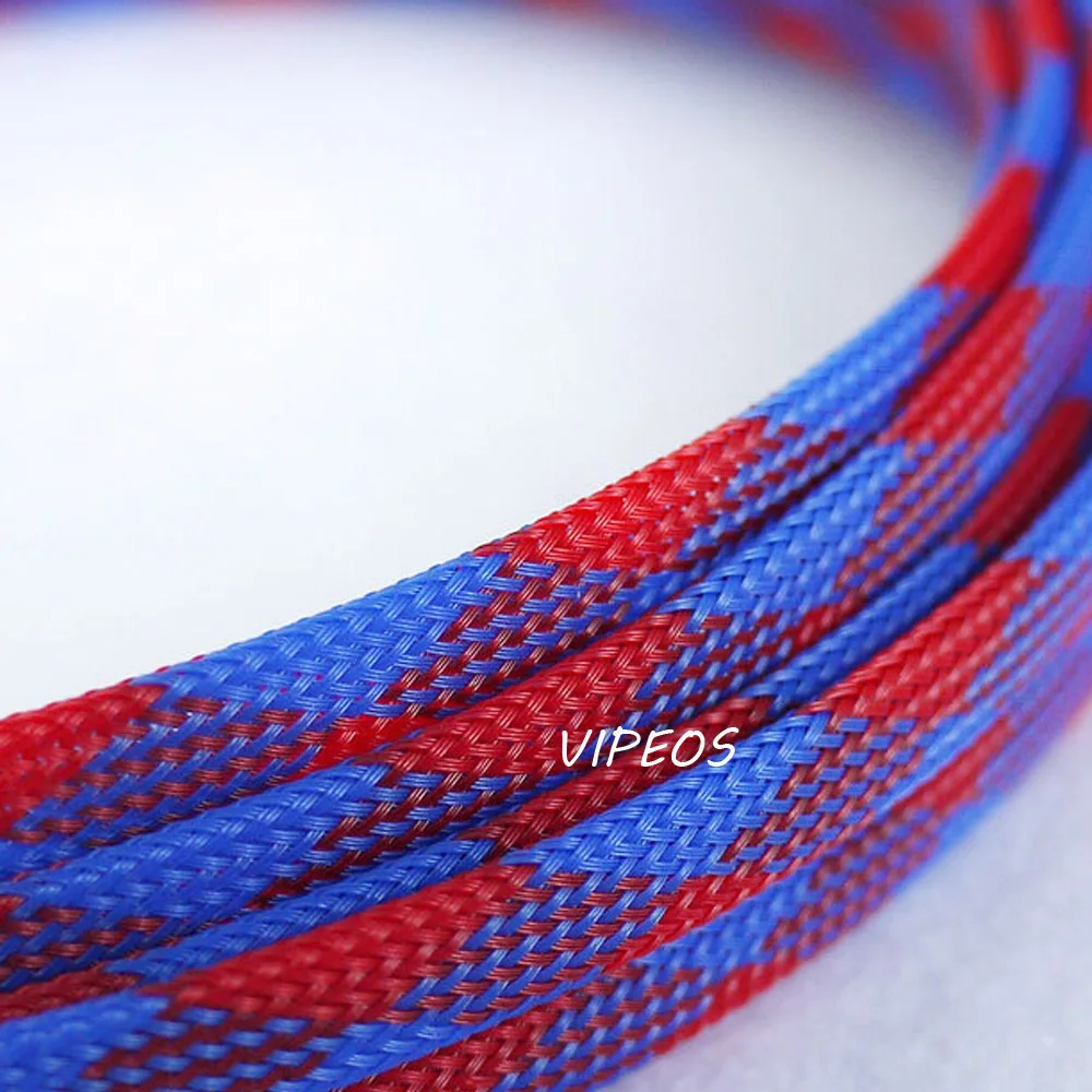 3Meter Braided Cable 8 15mm Wiring Harness Loom Protection/Sleeving Blue&Red for DIY cable-in Audio & Video Cables from Computer & Office on Aliexpress.com ...