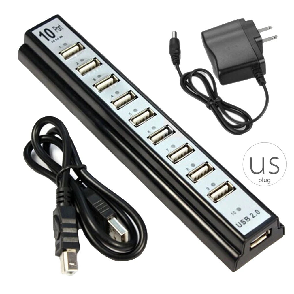 USB разветвитель 2 0 10 портов|Зарядные устройства| |