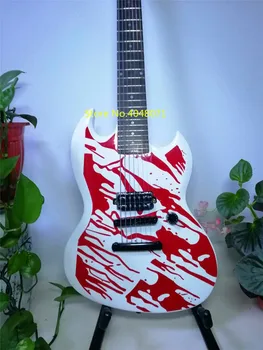 

Freight-free, 7-string electric guitar, black accessories, personalized design, customizable