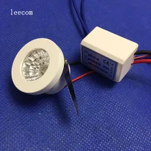 10 шт./лот dimmable Mini светодио дный Spot LED белый Потолочный встраиваемый светильник алюминий В 220 В-110 в дома под кабинет огни размер отверстия 28 мм