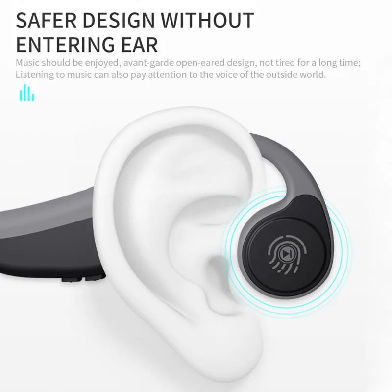 Bluetooth 5 0 Wireless Headphones Bone Conduction Earphone Outdoor Sport Headset Stereo Hifi Headset with Micr PK Z8 for xiaomi