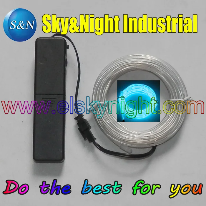 Ice blue-3M EL Wire 2 3 мм + Sound Activated-3V портативный контроллер (с функциями постоянного