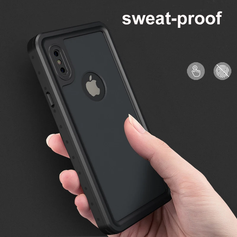 1-1.100% Waterproof For iPhone 8 Plus Case 8Plus 5.5 4.7 inch Screen Protector For iPhone 7 Case Original Phone Protection Cover