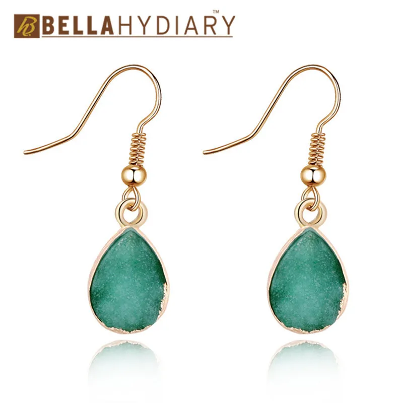 

BELLAHYDIARY Bijioux Simple Hook Resin Earring Water Drop Earrings For Women Earings Fashion Jewelry Brincos 2019 Pendientes