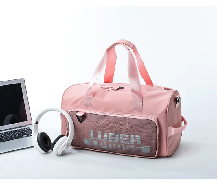 Розовый Oxofrd Йога для рук Чемодан с разделителем для сухого и влажного Водонепроницаемый Для женщин спортивная сумка с отделением для обуви