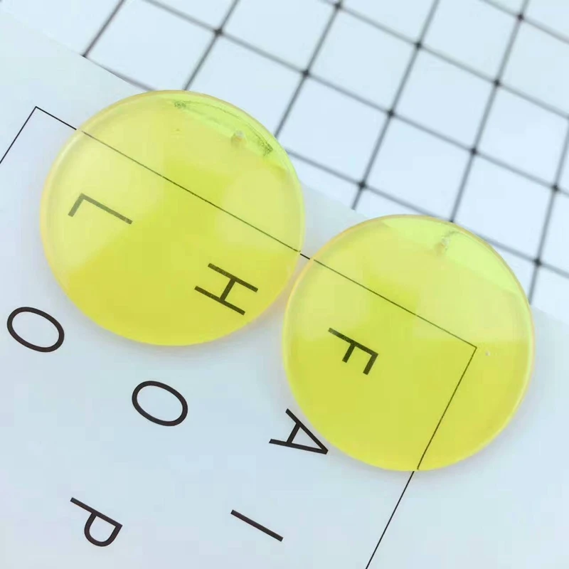 

Transparent Acrylic Round Stud Earrings For Women