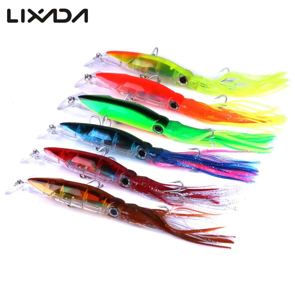 

14cm / 40g Bionic Squid Baits Artificial Fishing Lures Hard Squid Skirts Octopus Lure Trolling for Carp Fishing