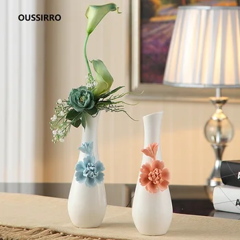 

Luxury Europe Ceramic Vase Home Decor Creative Design Porcelain Decorative Flower Vase For Wedding Decoration