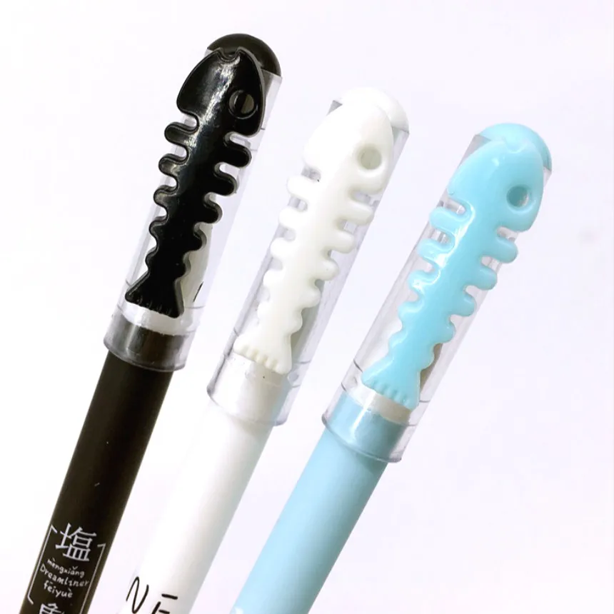 

1Pcs New 2018 Bones with Cat Erasable Gel Pen Refills Is Red Blue Ink Blue And Black A Magical Writing Neutral Pen Stationery