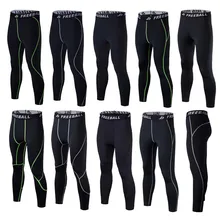 Быстросохнущие эластичные тренажерные залы фитнес брюки мужское трико компрессионные утягивающие штаны длинные брюки штаны для занятий йогой для мужчин Slim Fit Спортивная одежда