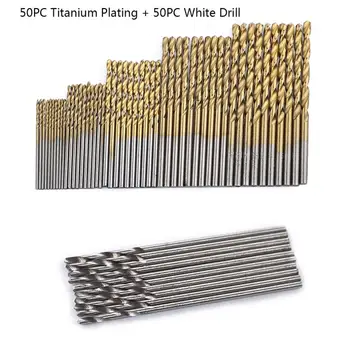 

Universal 100PCS/SET Metalworking Power Tool Professsional High Speed Steel Twist Drill Bit Durable Tool