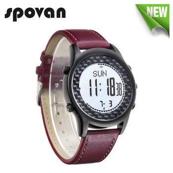 Reloj Hombre SPOVAN ساعة رياضية للرجال إضاءة مقاومة للماء بوصلة مقياس الارتفاع مقياس الخطو معصم رقمية ووتش ساعة سات Relogio Masculino