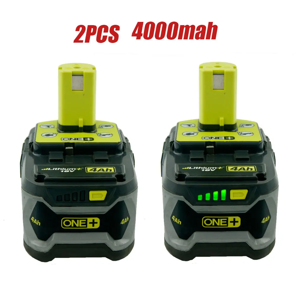 2 Pack Used Original Ryobi ONE+ P108 18volt 4.0ah Cordless Drill Power