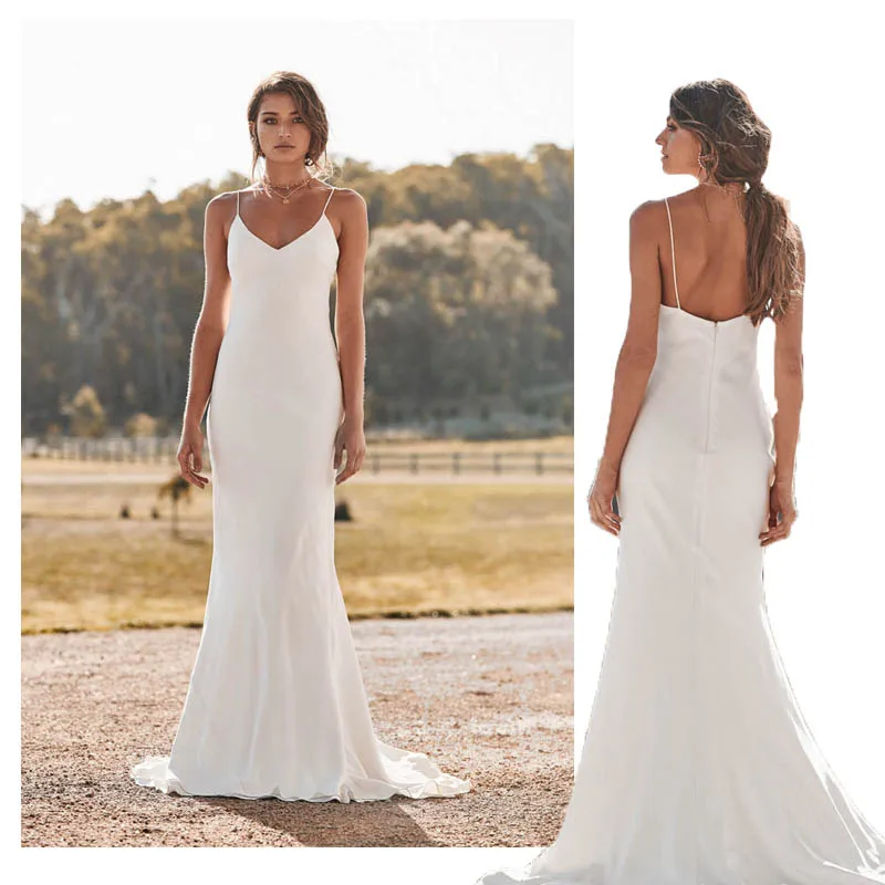 #Special Offers LORIE Mermaid Trouwjurken Spaghettibandjes 2019 Simple Beach Bruid Dress Custom Made Sexy Fairy Wit Ivoor Trouwjurk #Special Offers LORIE Mermaid Trouwjurken Spaghettibandjes 2019 Simple Beach Bruid Dress Custom Made Sexy Fairy Wit Ivoor Trouwjurk