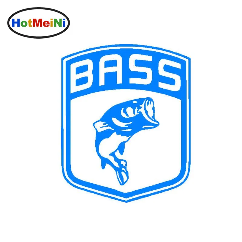 

HotMeiNi Car Styling Fishing Decal Bass Fish Shield Boat Camper Top Decal Car Accessories Car Sticker Black/Silver 11CM*13CM