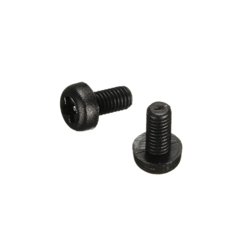 

SULEVE New 50pcs/set M4NR1 M4 Black Nylon Round Phillips Screw Bolts 6/15/20mm Fastener Hardware for Electronics Computers