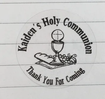 

90 pieces 30mm PERSONALIZED BAPTISM Labels CHRISTENING COMMUNION HERSHEY NUGGETS FAVORS STICKERS tags