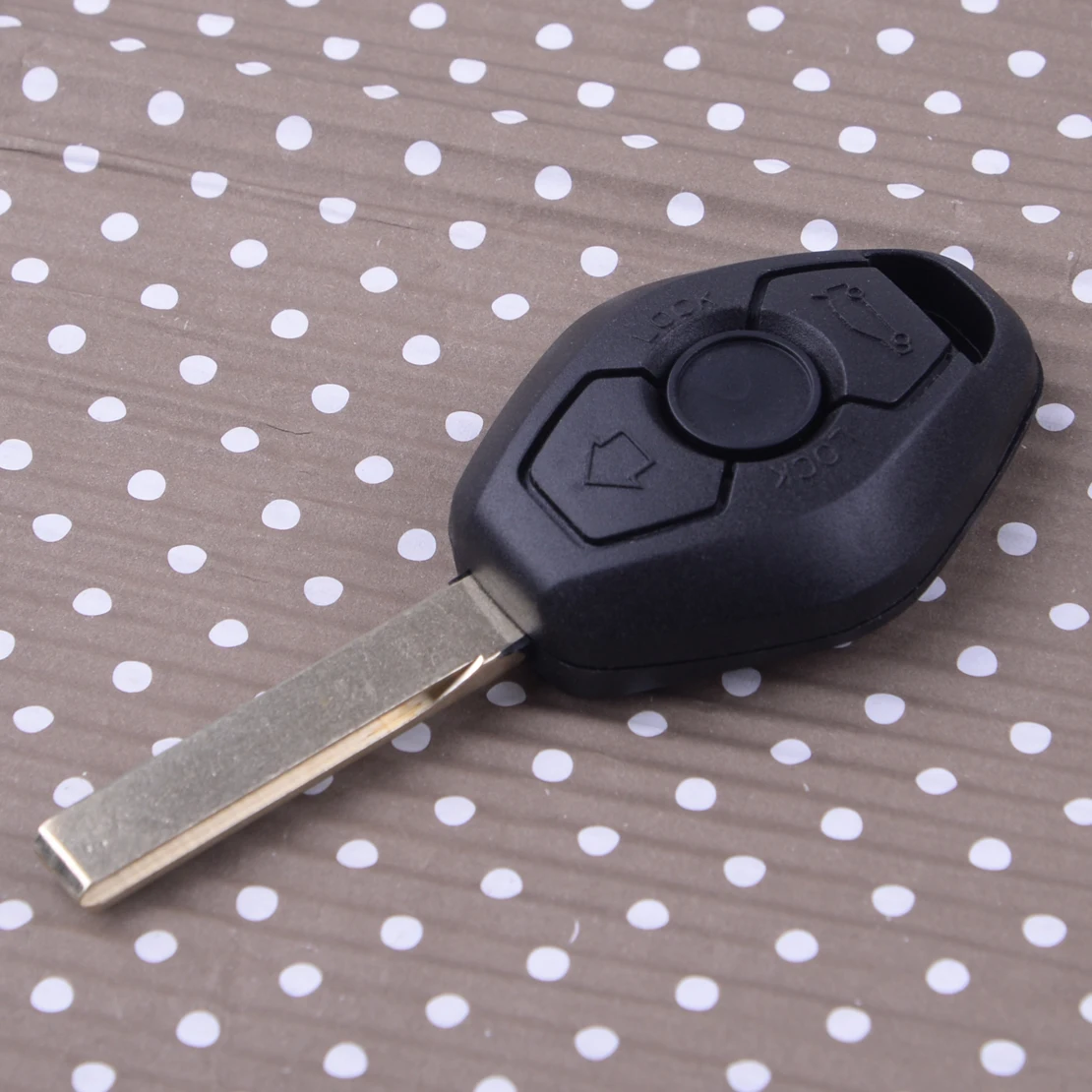 

DWCX 3 Button Diamond Shape Remote Key Case Shell Cover Fob With Blank Blade Fit For BMW E46 3 5 7 Z3