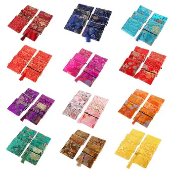 

Handmade Embroideries Earphone Bag Classic Small Pouch Chinese Embroidery Jewelry Bag Storage Organizer