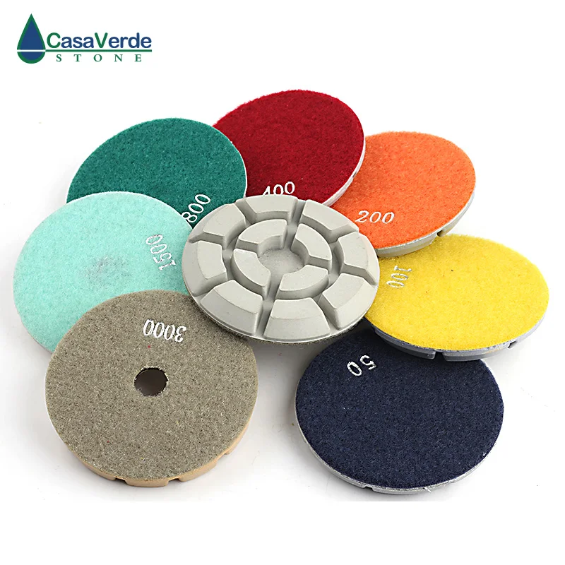 Buy Free shipping white wet diamond floor polishing