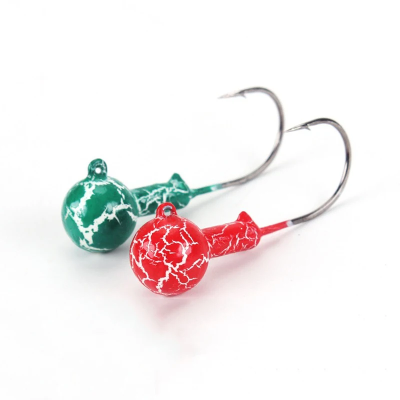 

2PSC/Lot High Quality Glow in the Dark 3.5g/5g/7g/10g/14g Lead Head Hook Jig Bait Fishing Hooks For Soft Lure Fishing Tackle
