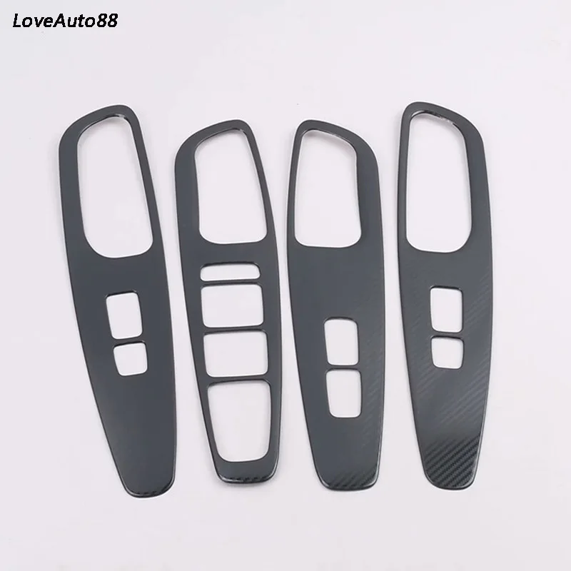 

High Quality Stainless Steel Door Window Switch Lift Button Cover Trim For Hyundai Santa Fe 2019 2020