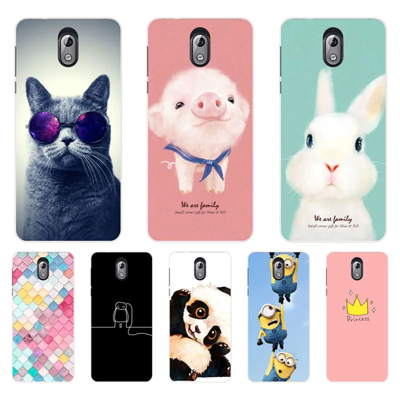 

for nokia 3.1 Case,Silicon Painted animals Painting Soft TPU Back Cover for nokia 3.1 plus protect Phone cases shell