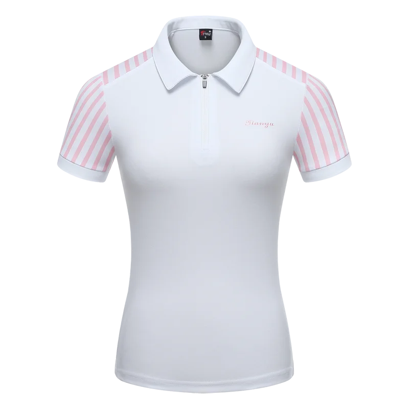 Новая женская футболка с коротким рукавом для гольфа спортивная одежда корейские топы поло летняя спортивная одежда высокого качества