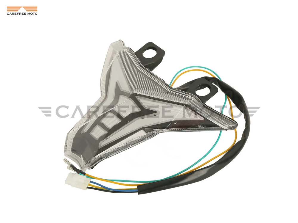 

Clear Motorcycle LED Integrated Tail Brake Light Turn Signal Blinker Taillight Case for KAWASAKI Z1000 2014-2016