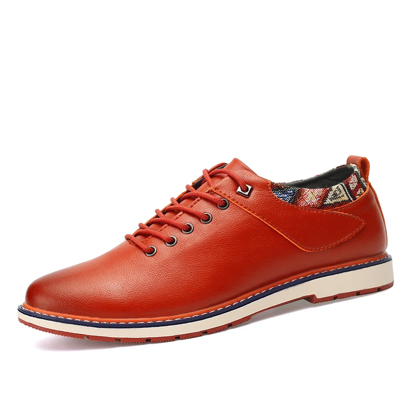 branded leather casual shoes