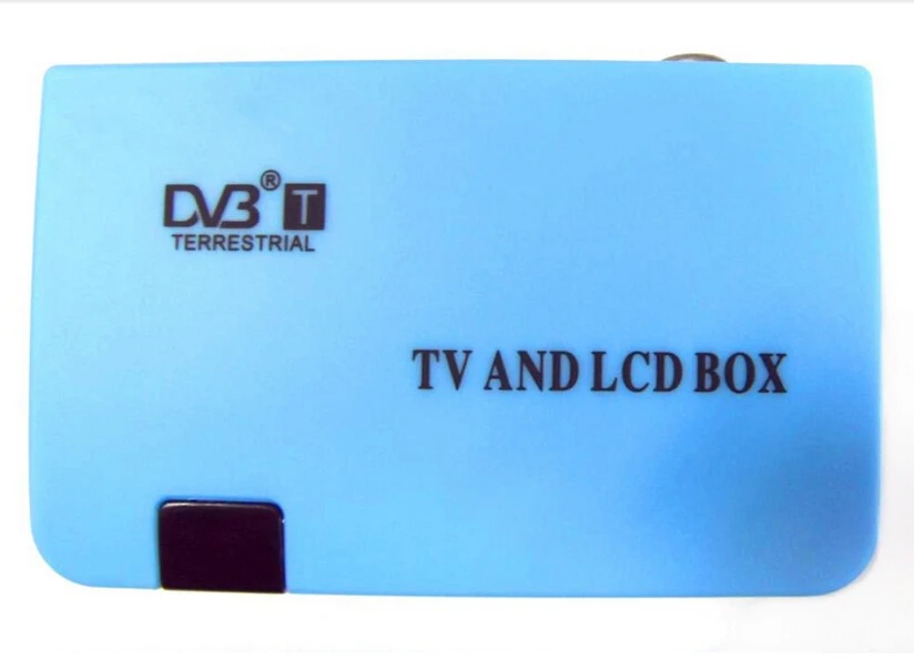 Цифровой DVB T LCD TV Box совместим с LCD/CRT VGA/AV тюнер Freeview ресивер VGA для ПК мониторы и ТВ