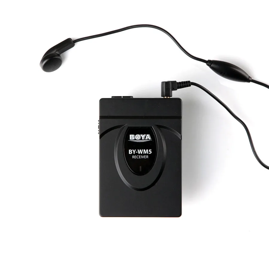 

BOYA BY-WM5 Wireless Lavalier Lapel Microphone For DSLR Camera Camcorder Audio Recorder Mic Portable Transmitter Set Microphones