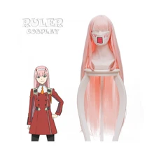 Головной убор для косплея DARLING in the FRANXX 02 косплей синтетические волосы Zero косплей парик 100 см костюмы на Хэллоуин волосы высокого качества