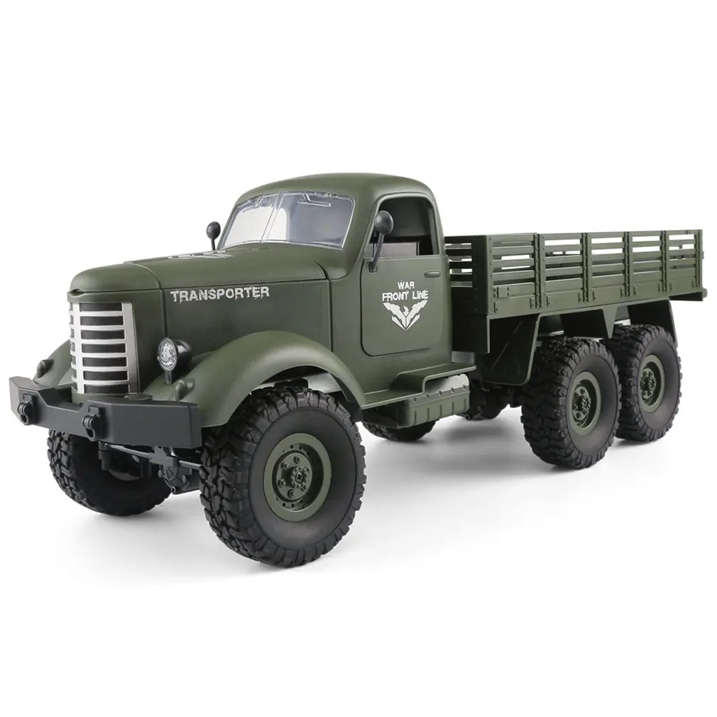 

JJRC Q60 2.4G RC 1:16 Machine Remote Control 6 Wheel Drive Tracked Off-Road Military RC Truck Electric Toy for Children Gift