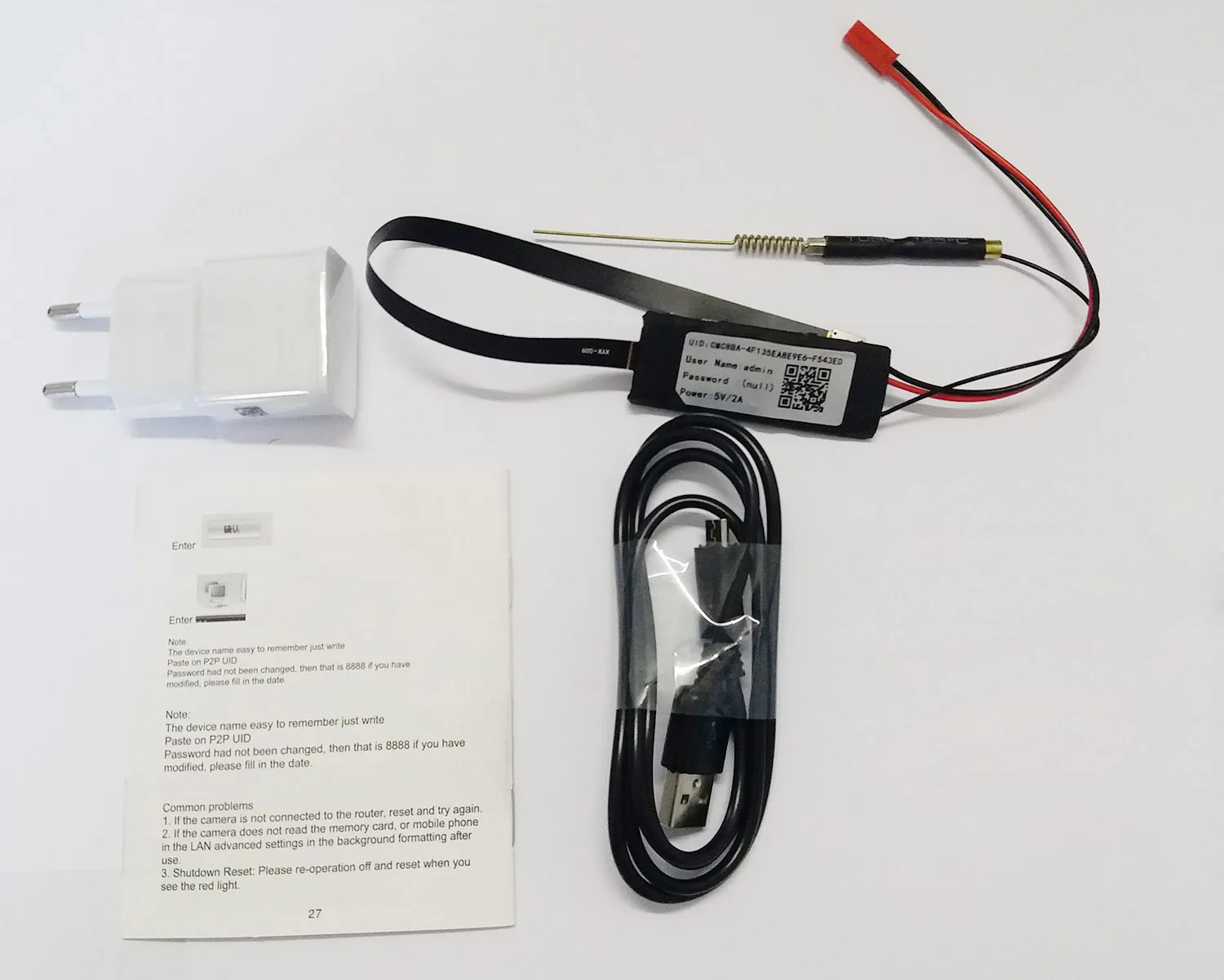 

HDMiniCam 24PIN S06NEW WIFI Module 90 degree Full Set CCTV Accesories without battery
