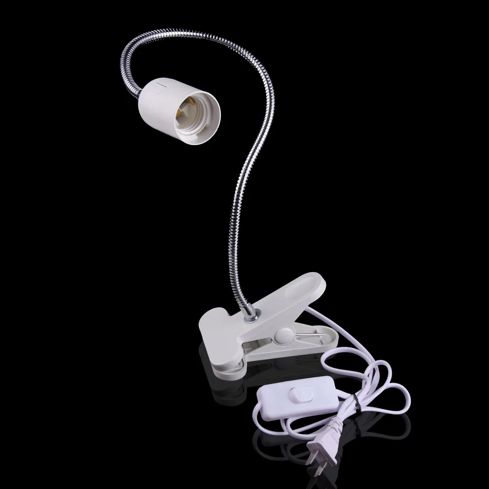 

Flexible E27 LED Lamp Holder On/off Switch 50Cm Power Cable Cord with Clip Brand Lighting Accessories BS