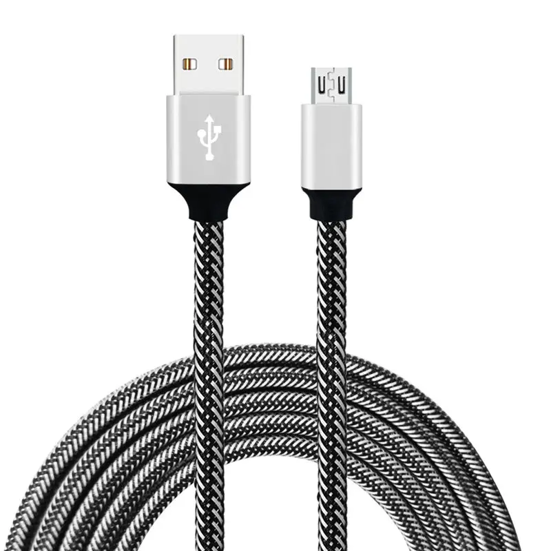 

30/100cm 3A fast charger micro usb cable braided date line cord For HUAWEI Mate 7 8 S P8/P9 Lite Honor 7 7X Meizu M3 M5 M6 Note