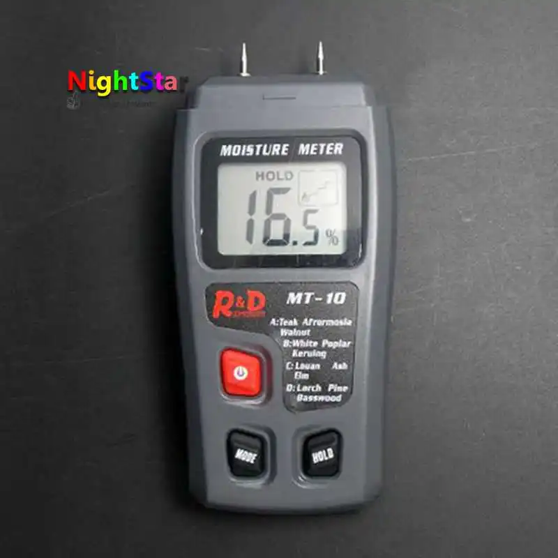 

Digital Wood Moisture Meter Humidity Tester Timber Damp Detector 0-99.9% Humidity Tester Timber Damp Detector 0.5 percent
