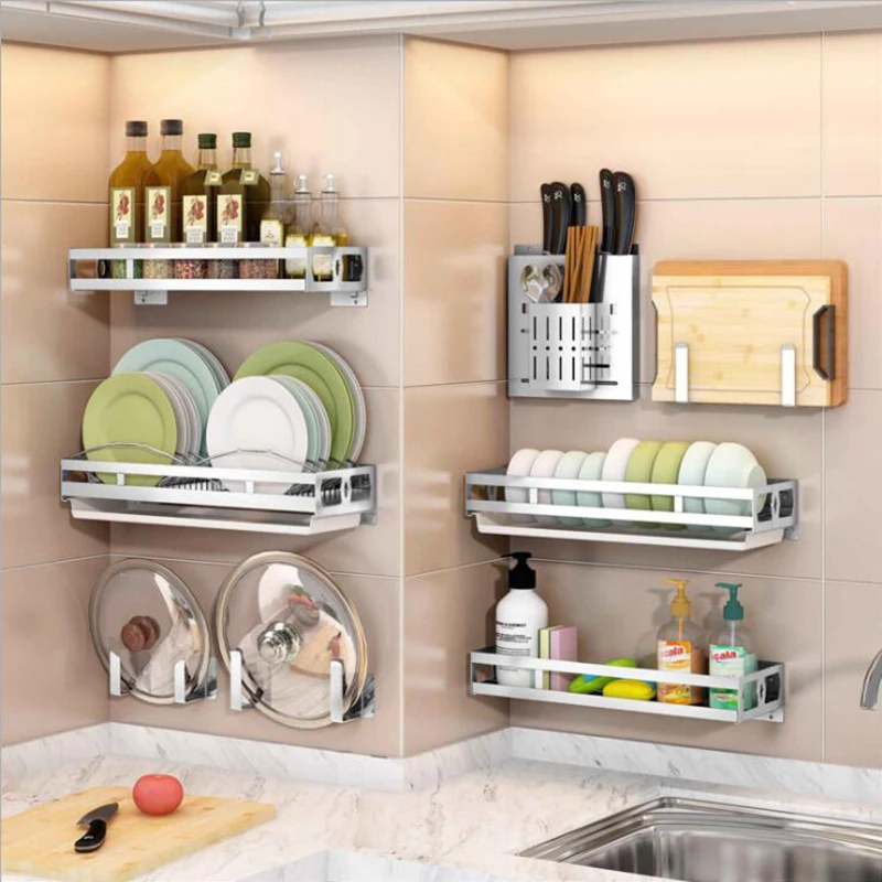 

New Free combination cutlery stand shelf cutlery dish rack Pot rack kitchen cutlery rack drain Storage rack